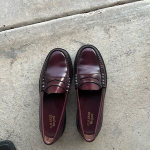 G.H. Bass & Co. Weejuns Dark Red Chunky Loafers